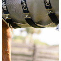 Vliegendeken Horseware Rambo Protector schijf Zilver / marine Vliegendeken Horseware Rambo Protector schijf Zilver / marine