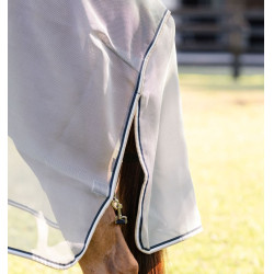 Vliegendeken Horseware Rambo Protector schijf Zilver / marine Vliegendeken Horseware Rambo Protector schijf Zilver / marine