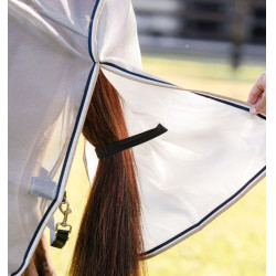 Vliegendeken Horseware Rambo Protector schijf Zilver / marine Vliegendeken Horseware Rambo Protector schijf Zilver / marine