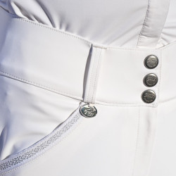 Pantalon d'équitation Jump'In dame Sofia Blanc