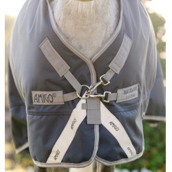 Couverture Horseware Amigo 1200D Plus Poney Turnout 0g Marine / gris titane / argent Bleu marine Couverture Horseware Amigo 1200D Plus Poney Turnout 0g Marine / gris titane / argent Bleu marine