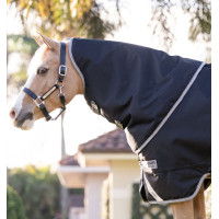 Couverture Horseware Amigo 1200D Plus Poney Turnout 0g Marine / gris titane / argent Bleu marine