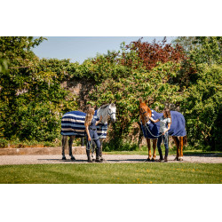 Horseware Newmarket Cosy Fleece Cooler fleecedeken Marine witney Marineblauw