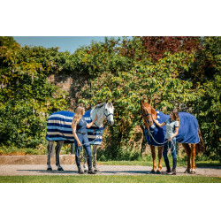 Horseware Newmarket Cosy Fleece Cooler fleecedeken Marine witney Marineblauw
