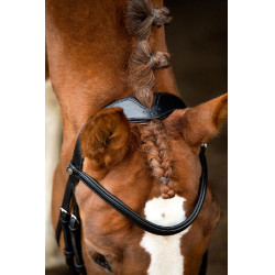 Bridon Montar Normandië gelooid leer Zwart