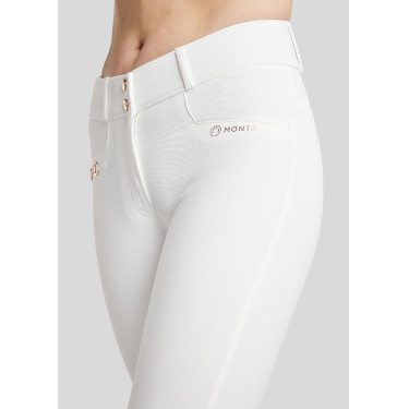 Pantalon Montar Molly Yati femme taille haute Blanc / rose gold