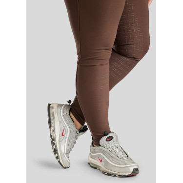 Hoge taille rijbroek Montar Briella crystal Rose gold Curve full grip dames Bruin Hoge taille rijbroek Montar Briella crystal Rose gold Curve full grip dames Bruin