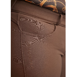 ESS Megan Vol 2 Curve damesrijbroek met hoge taille Bruin