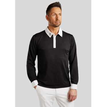 Polo de concours Montar MoWill manches longues femme Noir