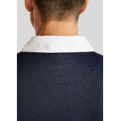 Wedstrijdpolo Montar MoWill lange mouwen dames Donker marineblauw