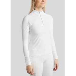 T-shirt Montar MoMaja lange mouwen dames Wit T-shirt Montar MoMaja lange mouwen dames Wit
