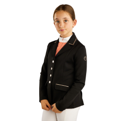 Wedstrijdjasje Montar MoHelen Junior met rosegouden details Wedstrijdjasje Montar MoHelen Junior met rosegouden details