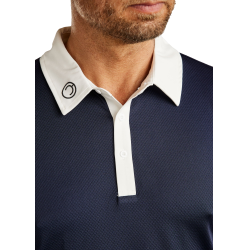 Wedstrijdpolo Montar MoWill gestructureerd dames Marine Marineblauw