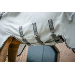 Couverture anti-dermite Horseware Amigo Ripstop Argent / gris titanium / argent