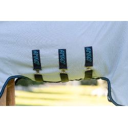Couverture anti-dermite Horseware Amigo Ripstop Pony Bleu azure /Marine / bleu électrique