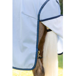 Couverture anti-dermite Horseware Amigo Ripstop Pony Bleu azure /Marine / bleu électrique
