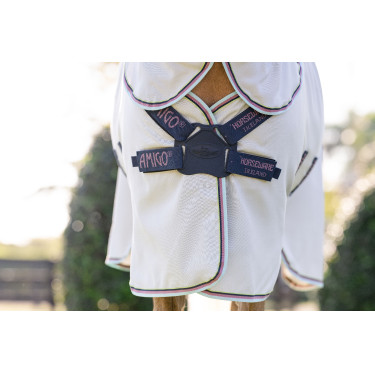 Horseware Amigo Ripstop Pony eczeemdeken Zilver / citroen / marine / roze / blauw