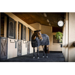 Couverture d'écurie Horseware Amigo Ripstop Insulator 350g Noir / noir / argent