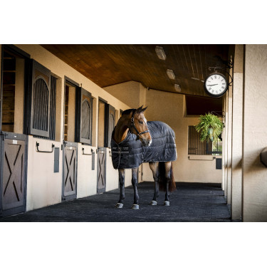 Horseware Amigo Ripstop Insulator 350g staldeken Zwart / zwart / zilver