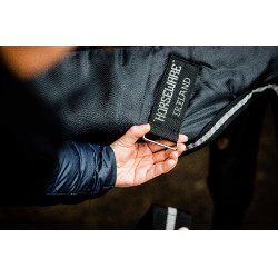 Couverture d'écurie Horseware Easy-Layer Plus 400g Noir / noir / argent Couverture d'écurie Horseware Easy-Layer Plus 400g Noir / noir / argent
