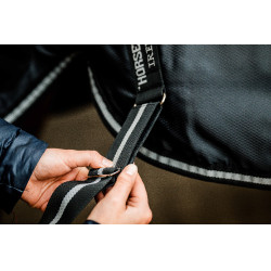 Couverture d'écurie Horseware Easy-Layer Plus 400g Noir / noir / argent Couverture d'écurie Horseware Easy-Layer Plus 400g Noir / noir / argent