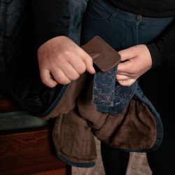 Brosse pour nettoyer les velcros Grooming Deluxe Beige