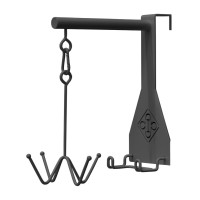 Crochet porte bridon Grooming Deluxe 4 branches Noir Crochet porte bridon Grooming Deluxe 4 branches Noir