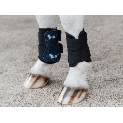 Turnoutschoenen Kentucky paardenmotief zwart Zwart