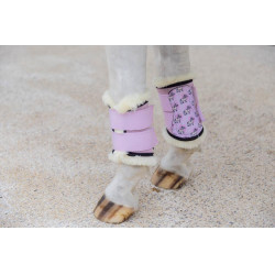 Turnout beenbeschermers Kentucky schapenvacht Vegan Sammy Collectie Eenhoorn Lichtroze