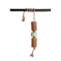 Rustgevend houten speeltje Grooming Deluxe met zoutsteen Luchtweg Rustgevend houten speeltje Grooming Deluxe met zoutsteen Luchtweg