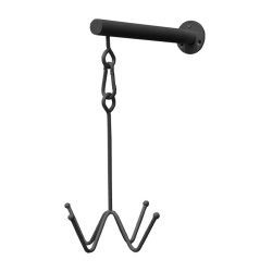 Hoofdstelhouder Grooming Deluxe 4 armen wandmontage Zwart