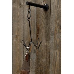 Porte-bridon Grooming Deluxe 4 branches fixation murale Noir Porte-bridon Grooming Deluxe 4 branches fixation murale Noir