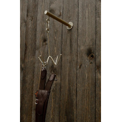 Hoofdstelhouder Grooming Deluxe 4 armen wandmontage Goud