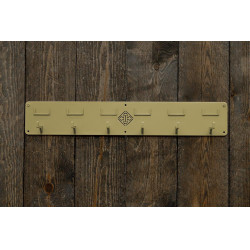 Halsterhouder Grooming Deluxe met 6 haken en naambordje Goud