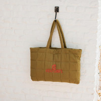 Gewatteerde tas Logo Kentucky Beige