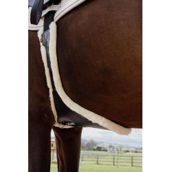 Sangle bavette Kentucky anatomique mouton Noir Sangle bavette Kentucky anatomique mouton Noir