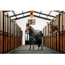 Couverture d'écurie Horseware Easy-Layer Plus 400g Noir / noir / argent Couverture d'écurie Horseware Easy-Layer Plus 400g Noir / noir / argent