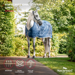 Couverture d'écurie Horseware Ionic Therapy 50g Bleu imperial / argent / marine Couverture d'écurie Horseware Ionic Therapy 50g Bleu imperial / argent / marine
