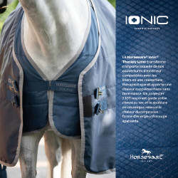 Couverture d'écurie Horseware Ionic Therapy 50g Bleu imperial / argent / marine Couverture d'écurie Horseware Ionic Therapy 50g Bleu imperial / argent / marine