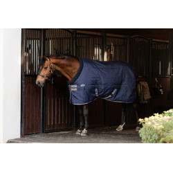 Horseware Rhino 350g VL staldeken Zwart / titaniumgrijs / klassiek blauw