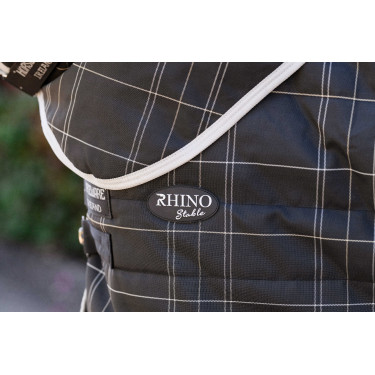 Horseware Rhino 350g VL staldeken Zwart / wit-grijze ruiten