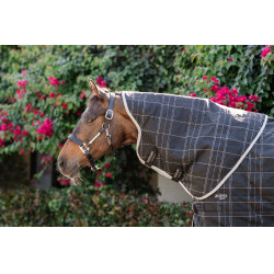 Horseware Rhino 350g VL staldeken Zwart / wit-grijze ruiten