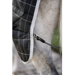 Horseware Rhino 350g VL staldeken Zwart / wit-grijze ruiten