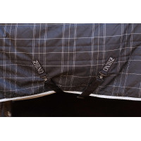Horseware Rhino Pony staldeken 100g Zwart / wit-grijze ruiten