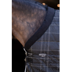 Couverture d'écurie Horseware Rhino Poney 250g VL Noir / carreaux blanc gris