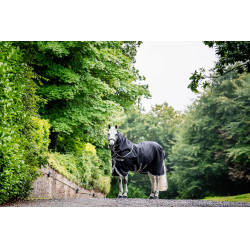 Amigo® Bravo 12 Plus Buitendeken (Licht 100g) Zwart / titaniumgrijs / zilver