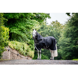 Amigo® Bravo 12 Plus Buitendeken (Licht 100g) Zwart / titaniumgrijs / zilver