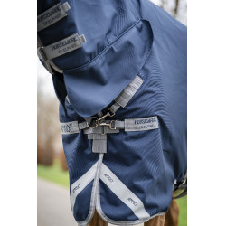 Horseware Amigo 1200D Geïntegreerde Regendeken 0g Marine / titaangrijs / zilver Marineblauw