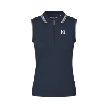 Mouwloze polo voor dames Kingsland KLNaira in piqué breisel