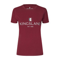 T-shirt Logo Kingsland Classic dames Nieuw bordeaux Rood